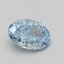 1.06 Ct. Fancy Vivid Blue Oval Lab Grown Diamond