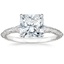 Platinum Canela Solitaire Ring, smalltop view