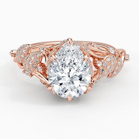 14K Rose Gold Luxe Canopy Diamond Ring