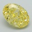 1.70 Ct. Fancy Intense Yellow Oval Lab Grown Diamond