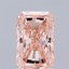 1.53 Ct. Fancy Intense Orangy Pink Radiant Lab Grown Diamond
