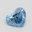 1.52 Ct. Fancy Vivid Blue Heart Lab Grown Diamond