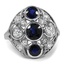 Art Deco Sapphire Cocktail Ring