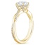 18K Yellow Gold Petite Twisted Vine Hidden Halo Pavé Diamond Ring, smallside view
