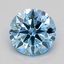 0.70 Ct. Fancy Vivid  Blue Round Lab Grown Diamond