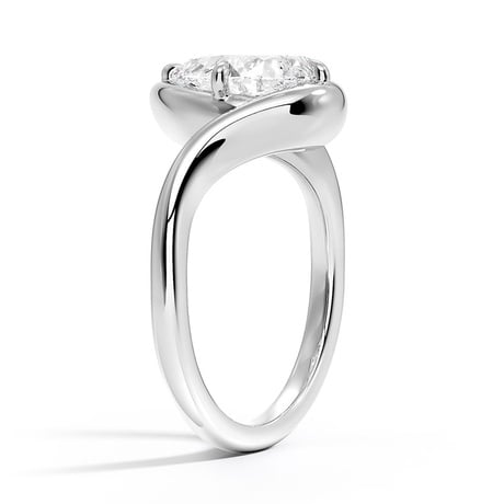 Platinum Bezel Atelier Solitaire Diamond Ring