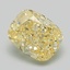 1.50 Ct. Fancy Intense Yellow Cushion Lab Grown Diamond