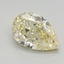0.81 Ct. Fancy Light Yellow Pear Lab Grown Diamond