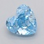 1.01 Ct. Fancy Vivid  Blue Heart Lab Grown Diamond