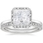 18KW Moissanite Vienna Diamond Bridal Set (1/2 ct. tw.), smalltop view