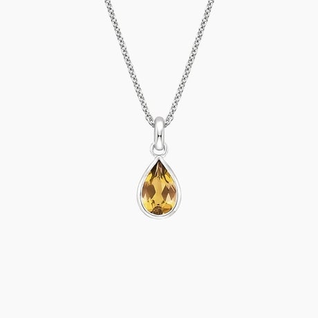 Citrine Open Back Necklace