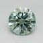 1.13 Ct. Fancy Vivid Green Round Lab Grown Diamond