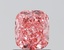 1.01 Ct. Fancy Vivid Pink Cushion Lab Grown Diamond