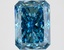 4.12 Ct. Fancy Vivid Blue Radiant Lab Grown Diamond