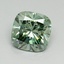 2.09 Ct. Fancy Vivid Pacific Green Cushion Lab Grown Diamond