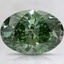 2.14 Ct. Fancy Vivid Pacific Green Oval Lab Grown Diamond