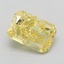 1.08 Ct. Fancy Intense  Yellow Radiant Lab Grown Diamond