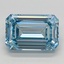 2.56 Ct. Fancy Intense Blue Emerald Lab Grown Diamond