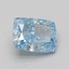 2.10 Ct. Fancy Vivid Blue Cushion Lab Grown Diamond