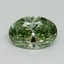2.05 Ct. Fancy Vivid Green Oval Lab Grown Diamond
