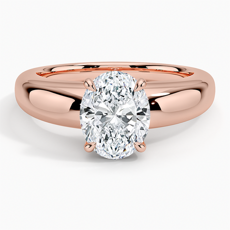 14K Rose Gold Adrian Solitaire Ring