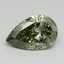 1.52 Ct. Fancy Vivid Green Pear Lab Grown Diamond