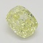 0.80 Ct. Fancy Light Yellow Cushion Diamond