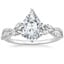 18K White Gold Luxe Willow Diamond Ring (1/4 ct. tw.), smalltop view