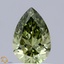 0.74 Ct. Fancy Vivid  Green Pear Lab Grown Diamond