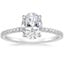 Platinum Viviana Three-Quarter Coverage Diamond Ring, smalltop view