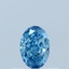 0.40 Ct. Fancy Vivid Blue Oval Lab Grown Diamond