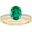18K Yellow Gold Demi Diamond Ring with Luxe Ballad Diamond Ring