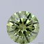 2.03 Ct. Fancy Vivid Green Round Lab Grown Diamond