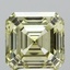 4.01 Ct. Fancy Yellow Asscher Lab Grown Diamond