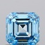 1.00 Ct. Fancy Vivid Blue Asscher Lab Grown Diamond