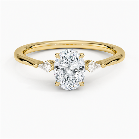Cometa Three Stone Diamond Ring - Brilliant Earth