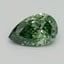 1.08 Ct. Fancy Vivid Pacific Green Pear Lab Grown Diamond