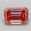 1.92 Ct. Fancy Vivid Pink Emerald Lab Grown Diamond