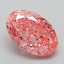 2.20 Ct. Fancy Vivid Pink Oval Lab Grown Diamond