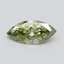 1.06 Ct. Fancy Vivid Green Marquise Lab Grown Diamond
