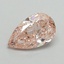 0.72 Ct. Fancy Intense Pink Pear Lab Grown Diamond