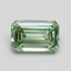 0.77 Ct. Fancy Vivid Pacific Green Emerald Lab Grown Diamond