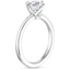 Platinum North Star Solitaire Ring, smallside view