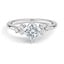 Custom Angled Diamond Cluster Ring