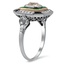 The Seville Ring, smalltop view on a hand