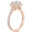 14K Rose Gold Sienna Halo Three-Quarter Coverage Diamond Ring (3/4 ct. tw.), smallside view
