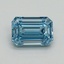 1.29 Ct. Fancy Vivid Blue Emerald Lab Grown Diamond