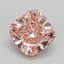 3.03 Ct. Fancy Vivid Pink Cushion Lab Grown Diamond
