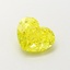 0.74 Ct. Fancy Vivid  Yellow Heart Lab Grown Diamond
