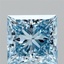 3.07 Ct. Fancy Vivid Blue Princess Lab Grown Diamond